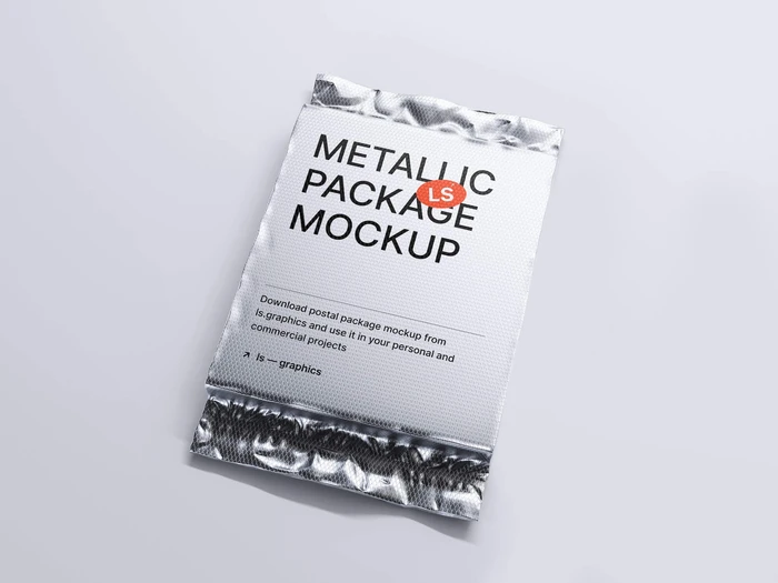 Metallic Packaging Mockup, 08