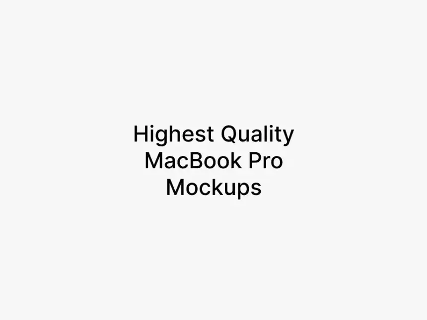 MacBook Pro 16 inch Mockups 2