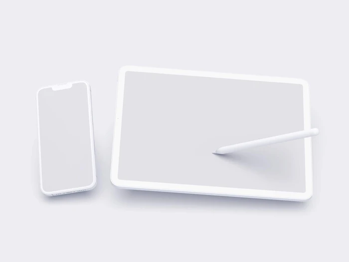 Apple Mockups Bundle, Clay, 06