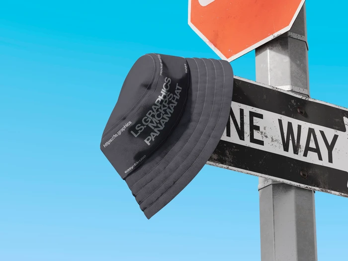 Modern Panama Hat Mockup