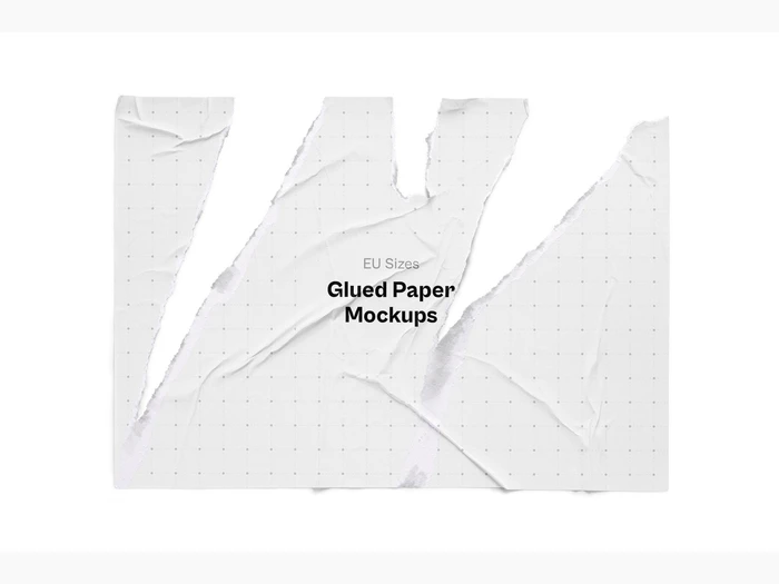 Glued Paper Mockup, EU, 08