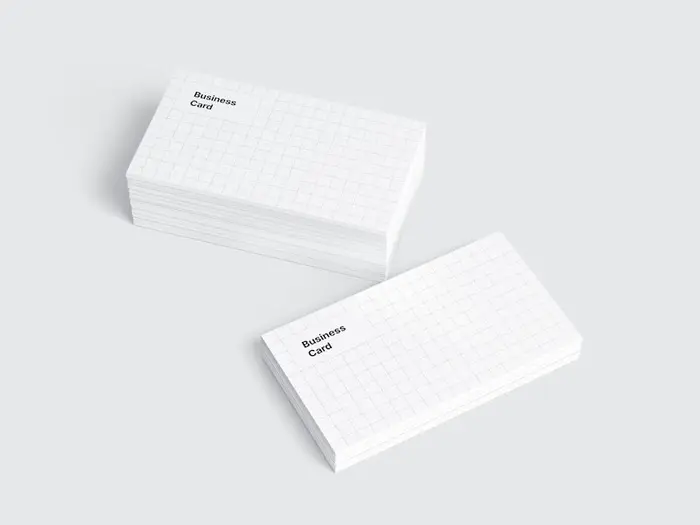 Business Card Mockups, US-Angled, 16