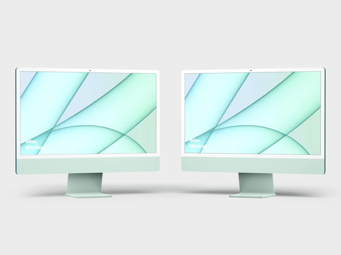 iMac 24-inch Mockups, 09