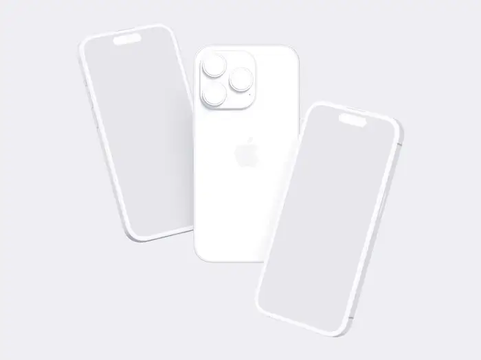 iPhone 14 Pro Clay Mockup, 17