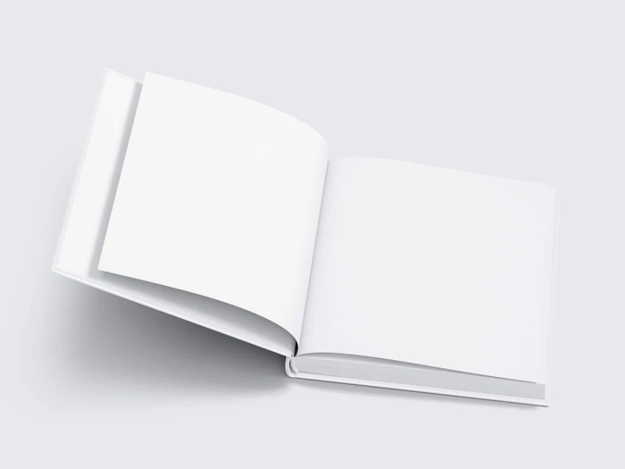 Book Mockup, Square-Angled, 06