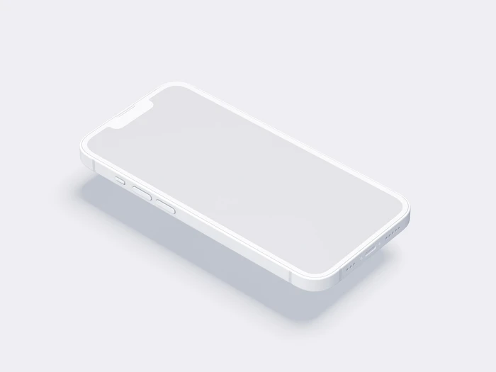 iPhone 14 Clay Mockup, 03
