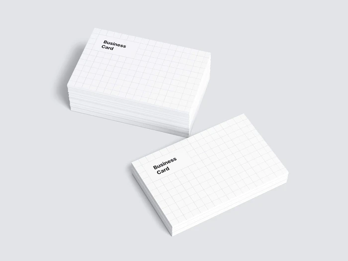 Business Card Mockups, EU-Angled, 18