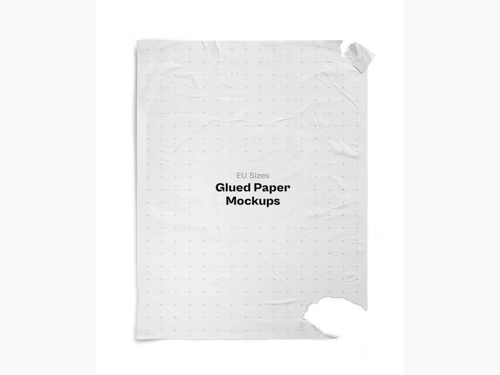 Glued Paper Mockup, US, 04