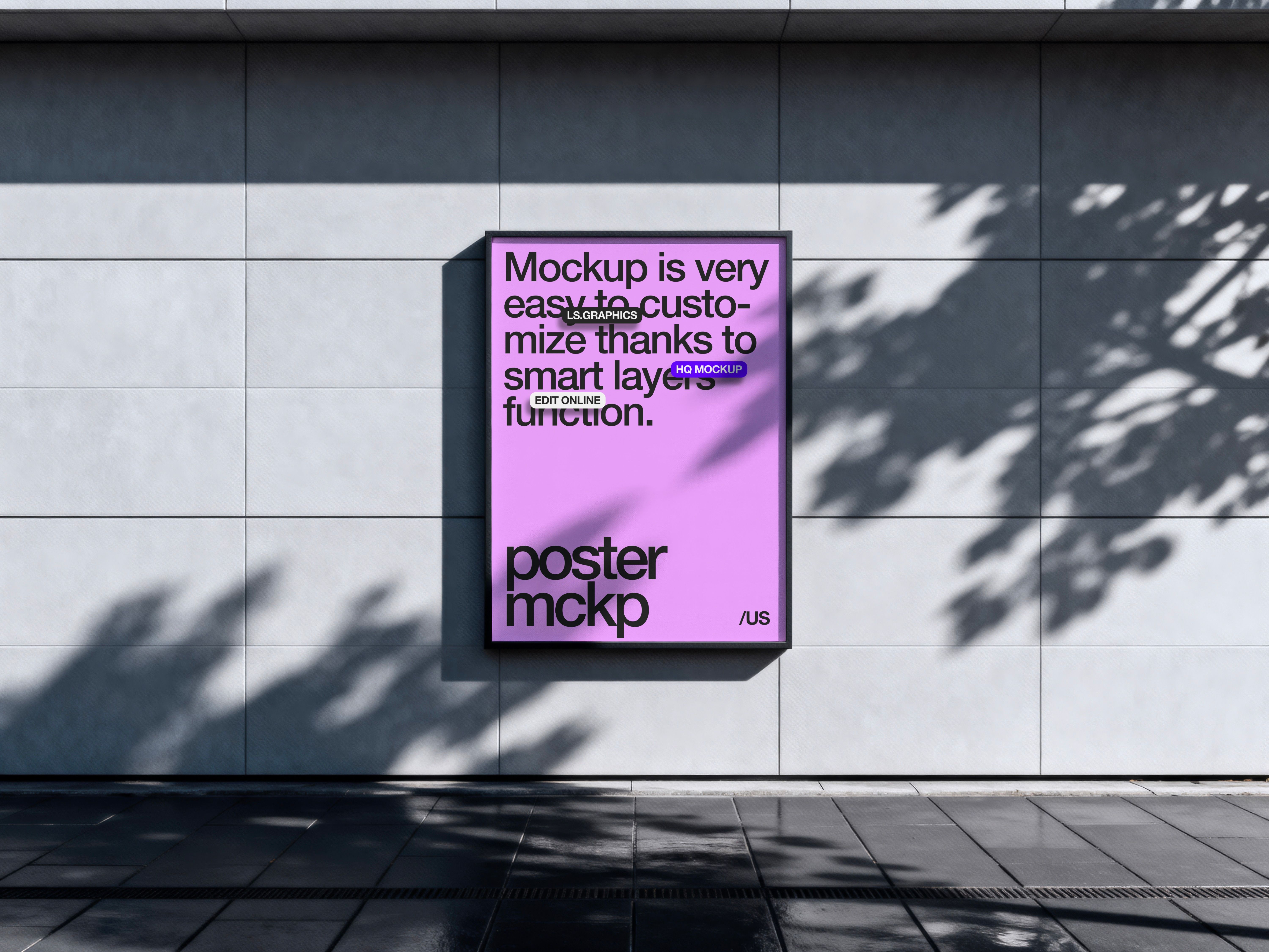 Urban Poster Mockup Us