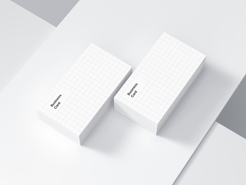 Business Card Mockups, US-Angled, 17