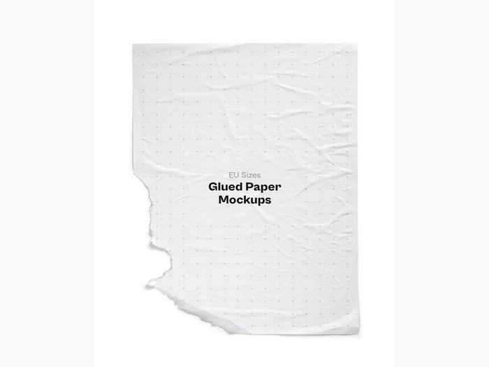 Glued Paper Mockup, US, 03
