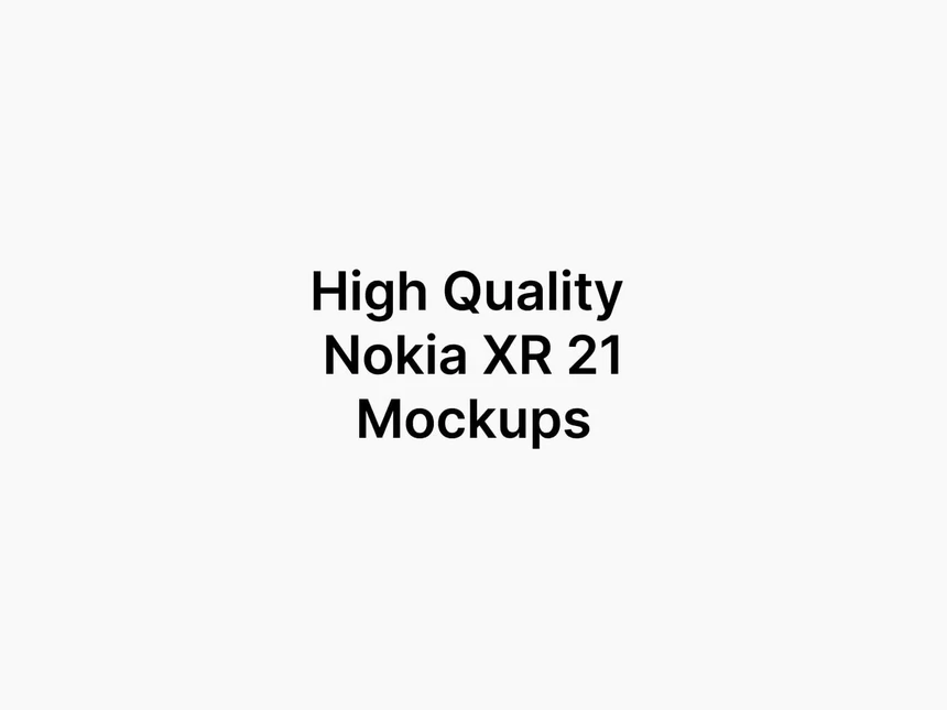 Nokia XR21 Mockups 2