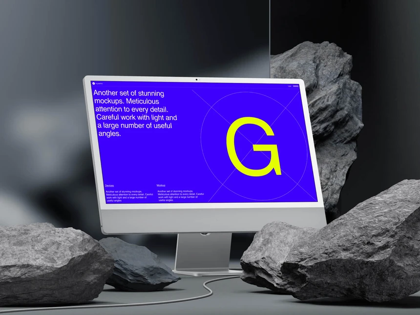 G-Mockups: iMac 24 Inch 1