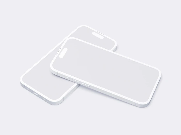 iPhone 14 Pro Clay Mockup, 01