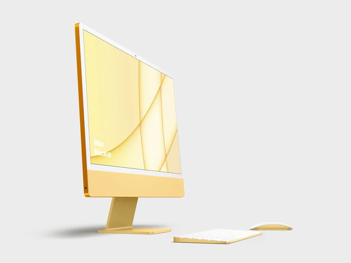 iMac 24-inch Mockups, 08
