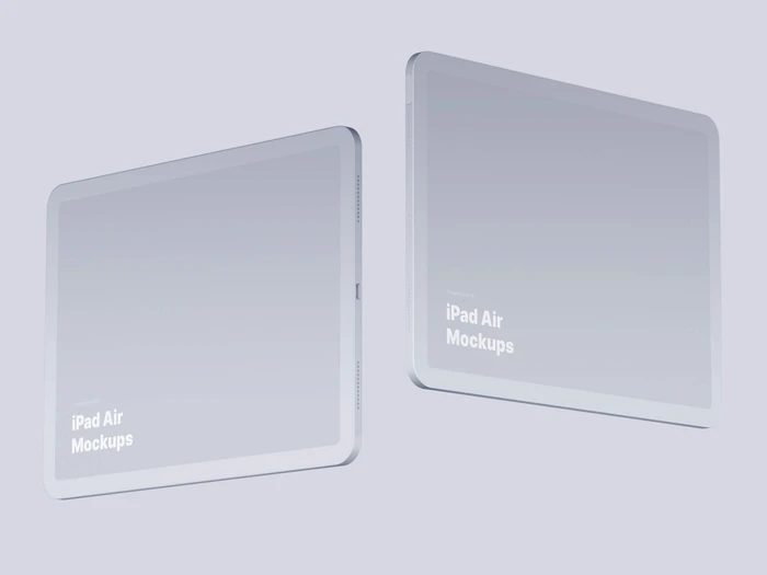 iPad Air (2020) Clay Mockups, 02
