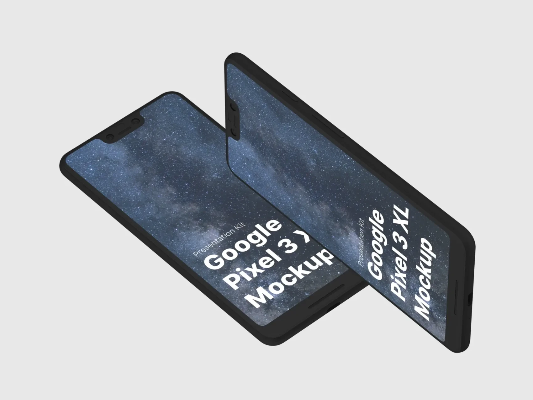 Google Pixel 3, Google Pixel 3 XL Mockups 48