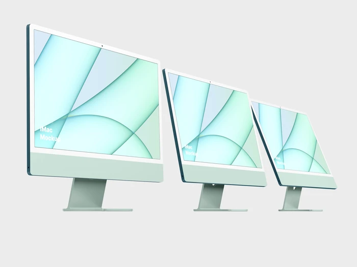 iMac 24-inch Mockups, 14