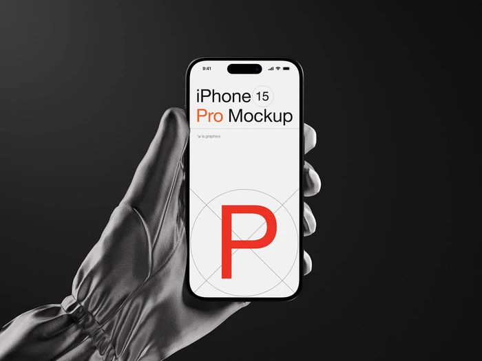 P-Mockups, iPhone 15 Pro, 01