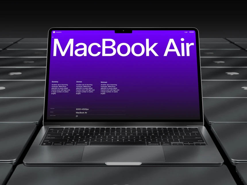 L-Mockups: MacBook Air 8