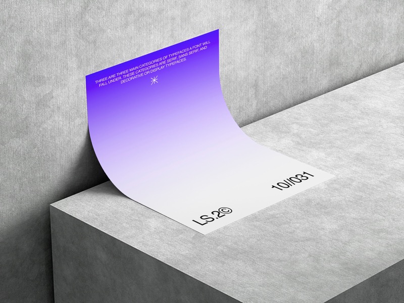 Kander, Curve Edge Paper Mockup, EU 09