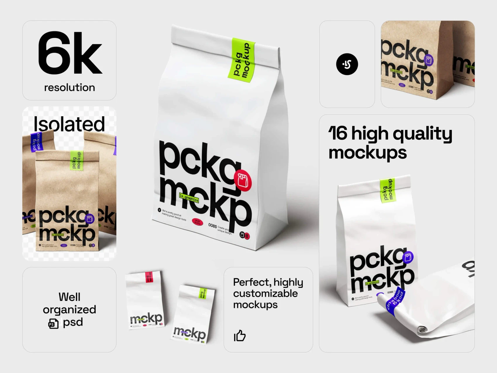 Paper Food Package Mockups 1