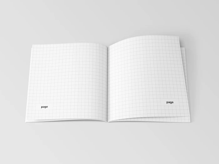 Magazine Mockup, Square, 06