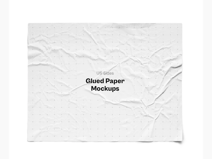 Glued Paper Mockup, US, 07