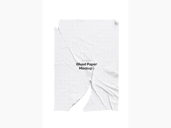 Glued Paper Mockup, EU Glossy, 14