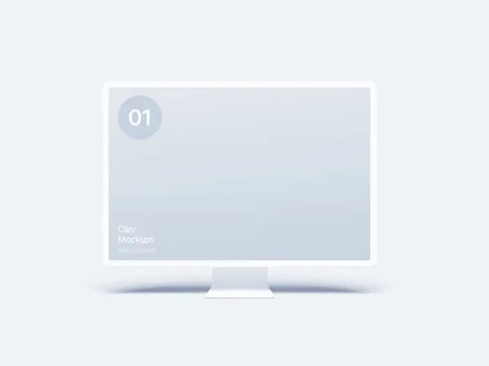 Monitor Clay Mockups, 03