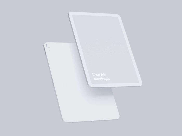 iPad Air (2020) Clay Mockups, 06