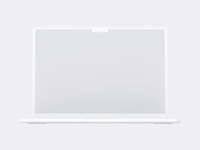 MacBook Air (M2) Clay Mockups, 01
