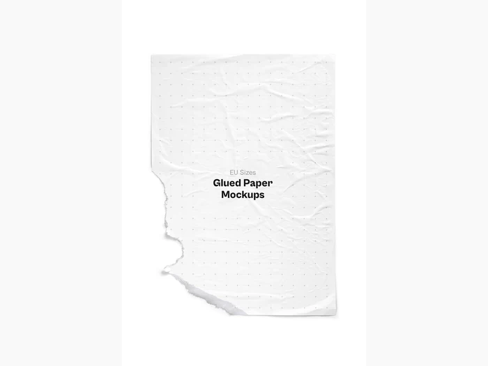 Glued Paper Mockup, EU, 03