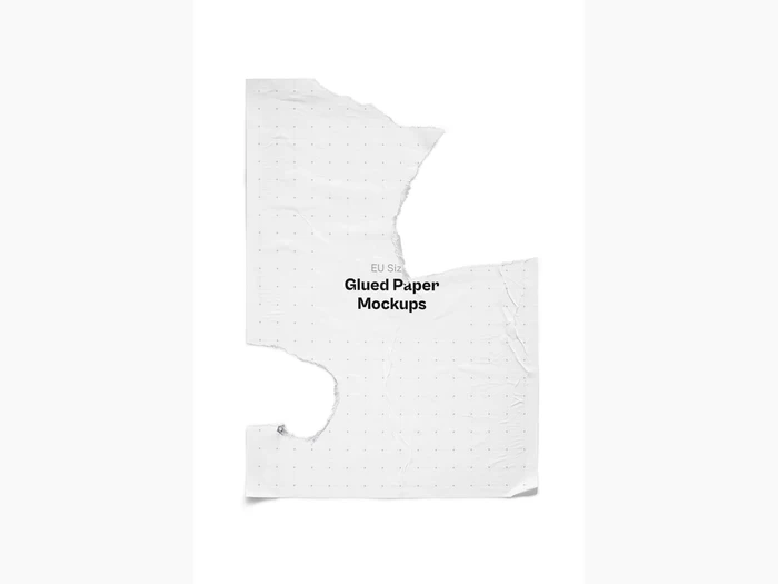 Glued Paper Mockup, EU, 02