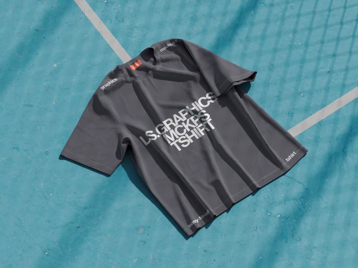 Modern T-Shirt Mockup with Outdoor Setting