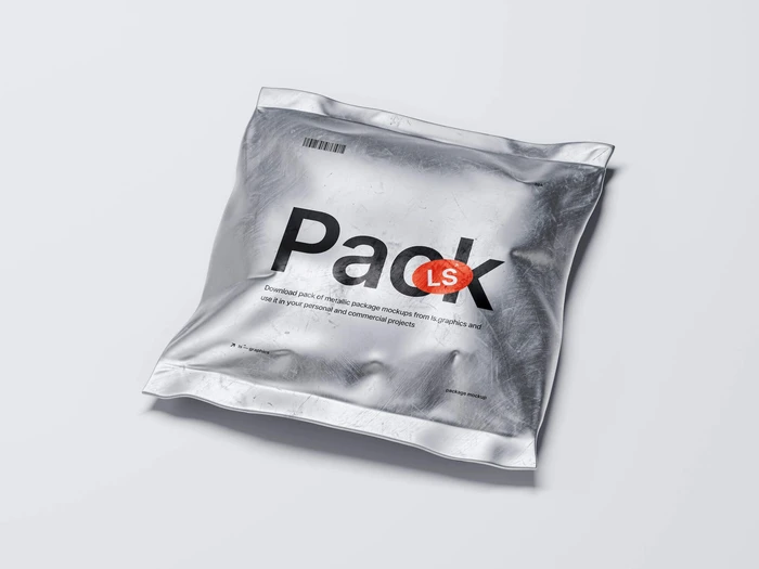 Metallic Packaging Mockup, 06