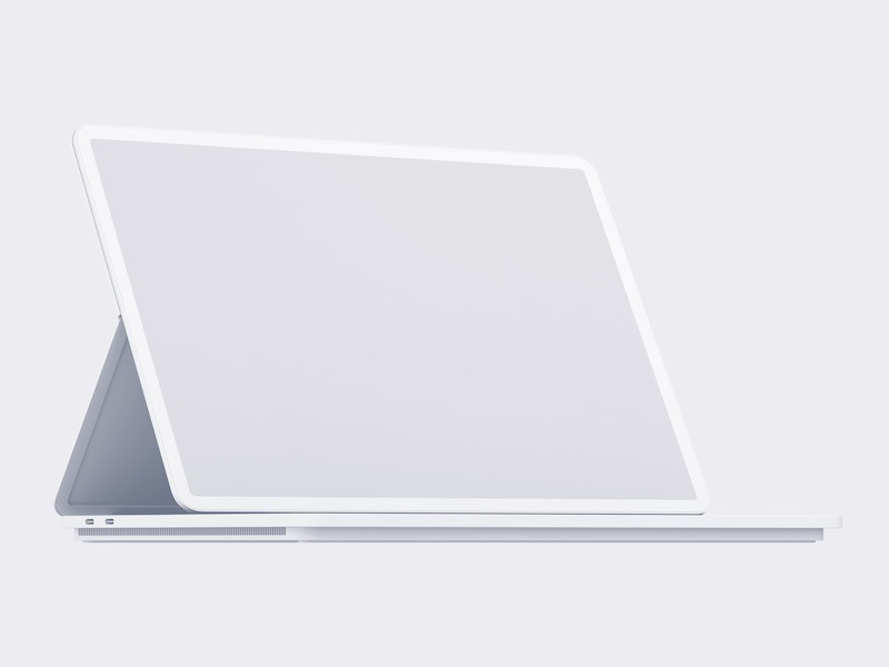 Laptop Studio Clay Mockups: 09