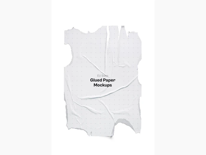 Glued Paper Mockup, EU Glossy, 05
