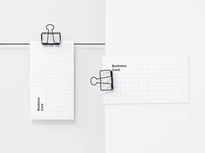 Business Card Mockups, US-Angled, 04