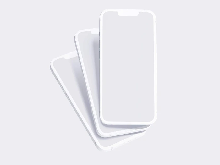iPhone 13 Clay Mockups, 08