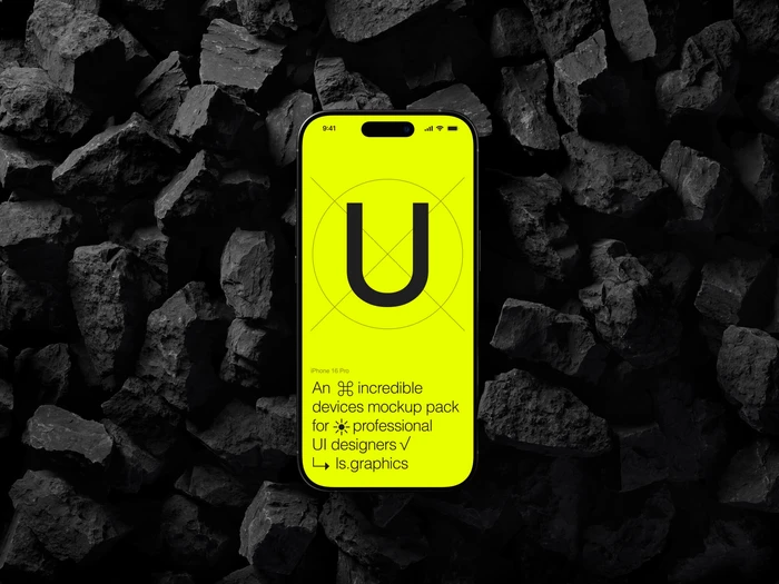 U-Mockups: iPhone 16 Pro, Scene 07