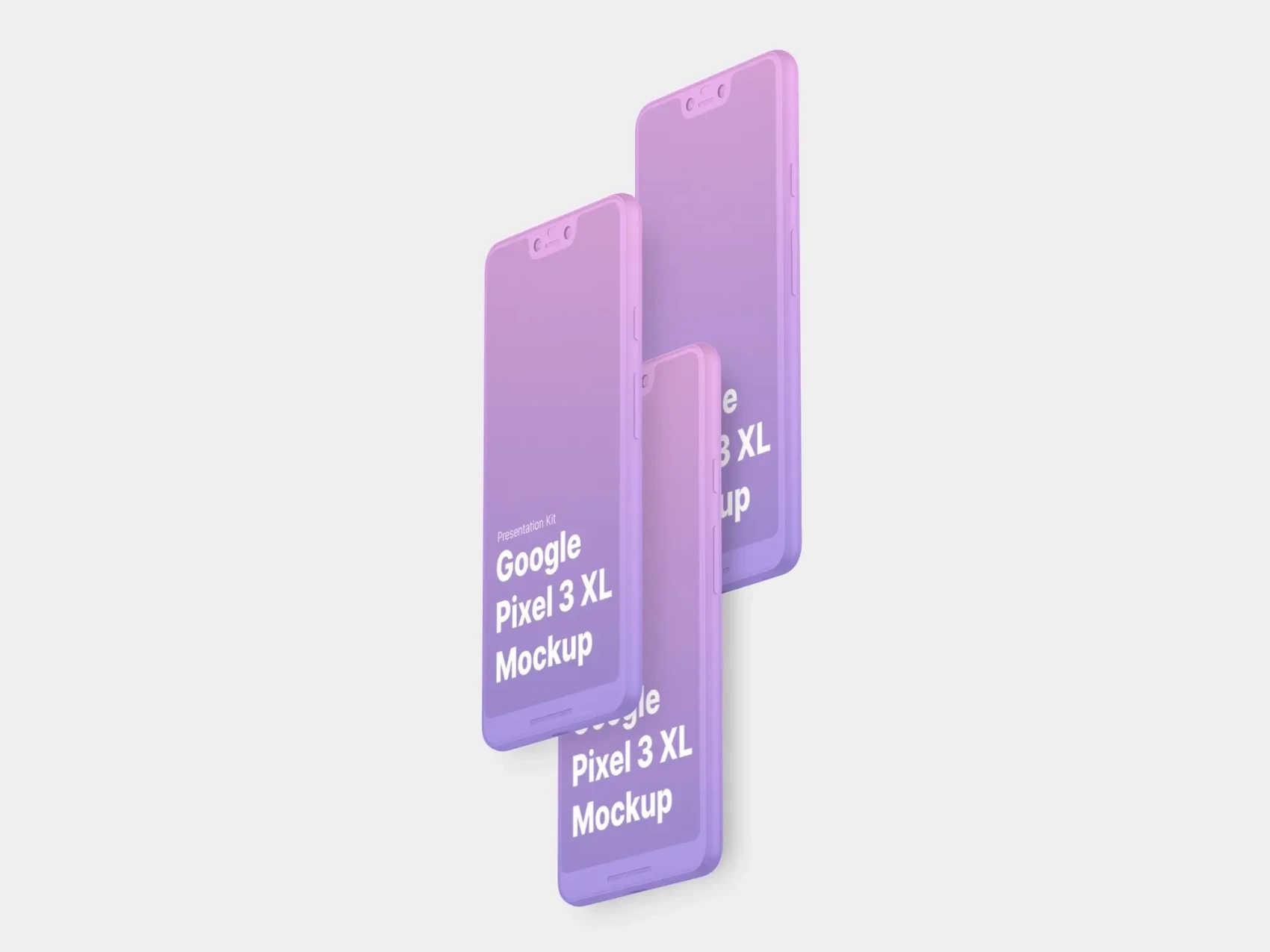 Google Pixel 3, Google Pixel 3 XL Mockups 78