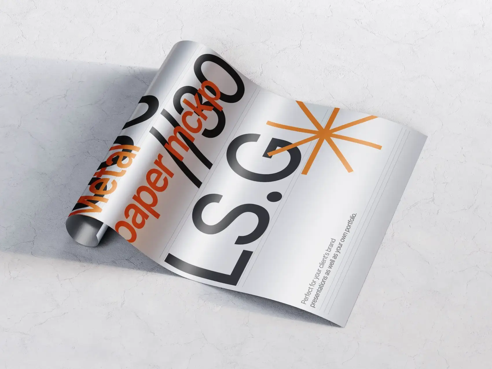 Metallic Paper Mockups 1