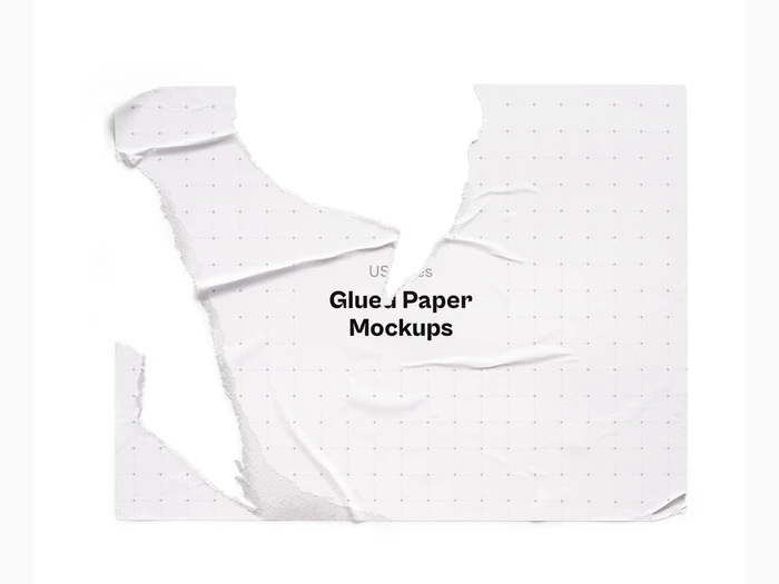 Glued Paper Mockup, US Glossy, 28