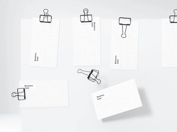 Business Card Mockups, US-Angled, 05
