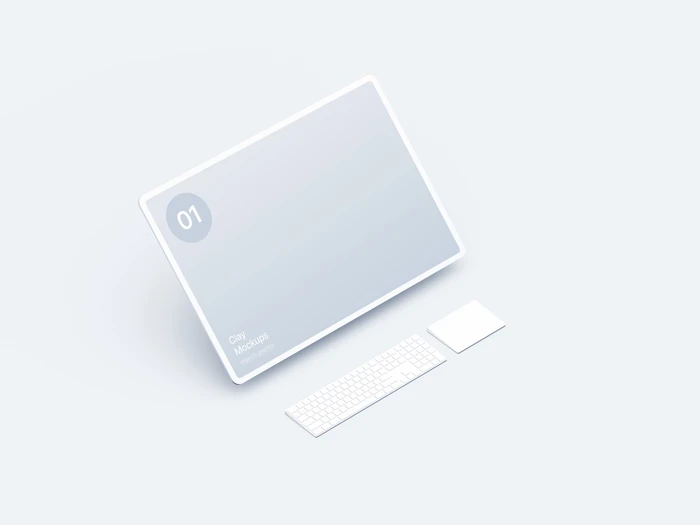 Monitor Clay Mockups, 07