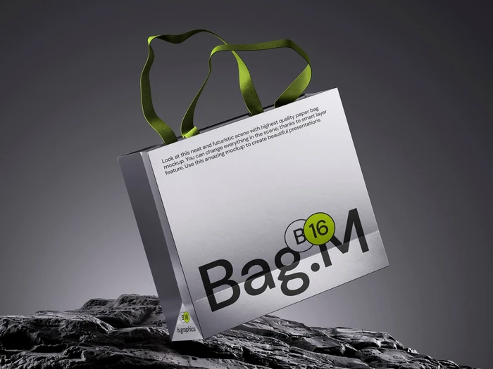 Vegus, Shopping Bag Mockup, 03