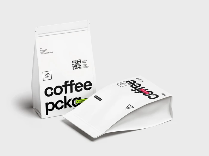 Coffee Bag Mockups, Scene 02