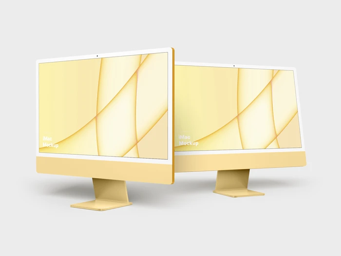 iMac 24-inch Mockups, 12