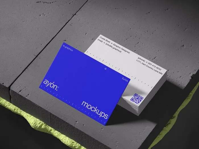 Ayon, Business Card Mockups, EU, 15